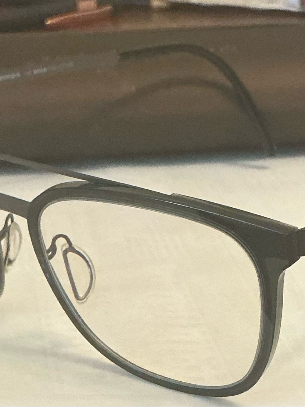 Prodesign Men's Black Metal Frame Eyeglasses - Classic Square Design